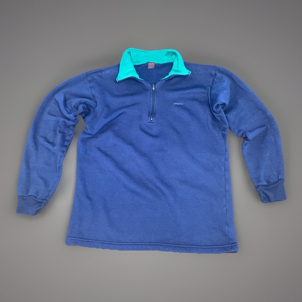Patagonia Capilene Made in USA Vintage Pullover Long Sleeve Fleece Sweater Sz M
